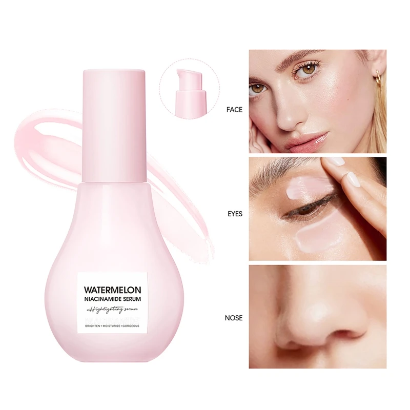 60ml Vitamin C Antioxidant Niacinamide Face Serum Beauty Health Brighten Even Skin Tone Watermelon Moisturizing Whitening Care