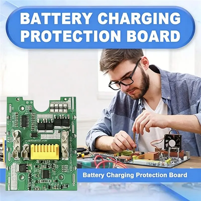 B44C For 10Core Battery Storage Box Case 18V Dual-Edge LED Full-Function Decoding Kit