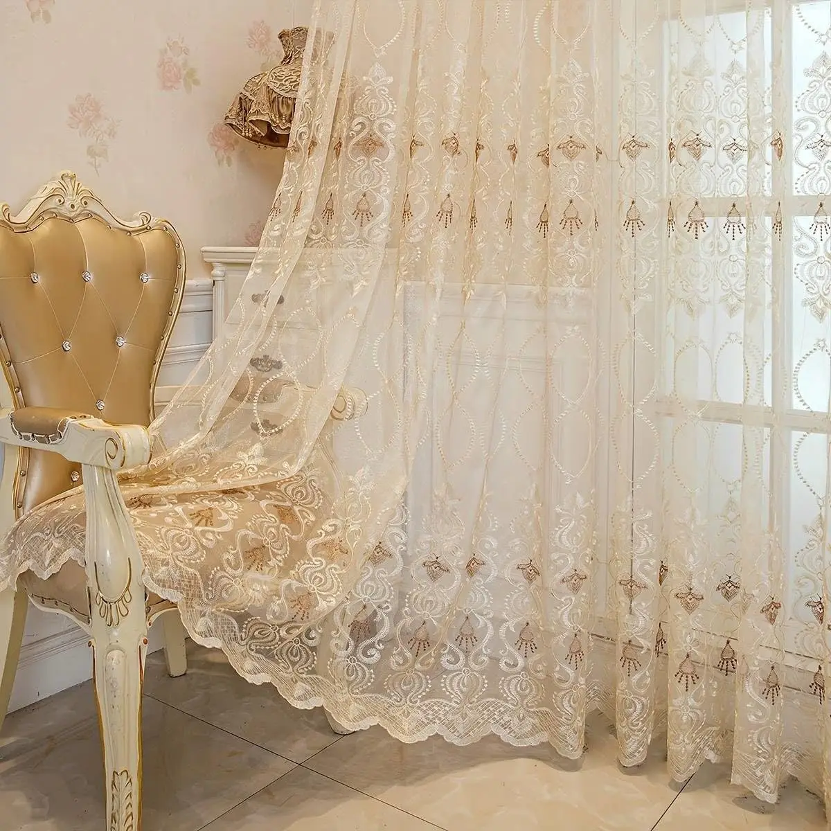 

Sheer Curtain for Bedroom Living Room Decorative Gauze Curtain with Rod Pocket Top 1 Panel 39 Inch Wide 84 Inch Long
