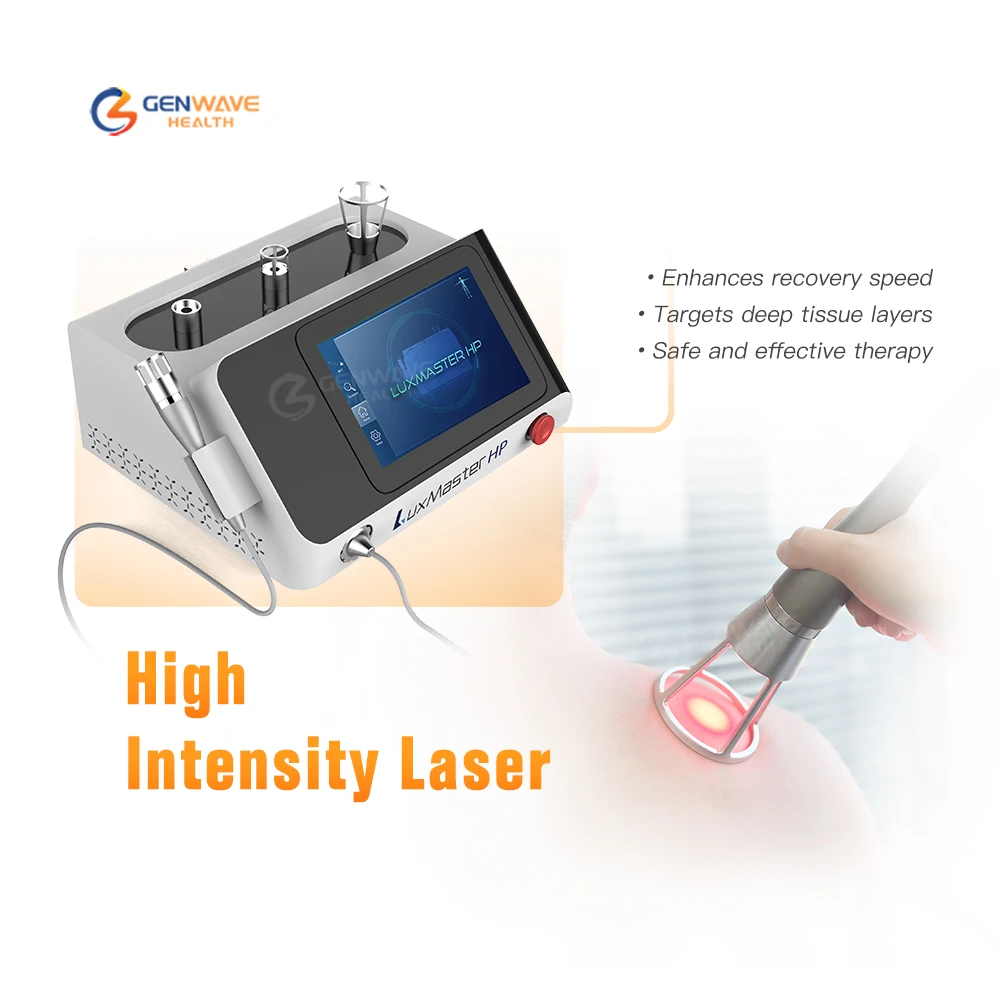 LuxMaster peralatan fisioterapi Laser terapi, peralatan terapi fisioterapi, Laser intensitas tinggi, panjang gelombang ganda, 45 Watt,