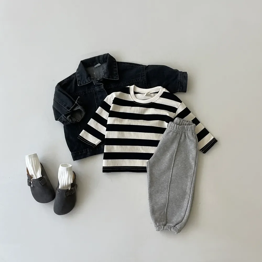 سراويل رياضية للأطفال على الطراز الكوري من عمر 0 إلى 6 سنوات، سراويل قابلة للسحب للأطفال الأولاد والبنات، سراويل ركض فضفاضة غير رسمية كبيرة الحجم #4