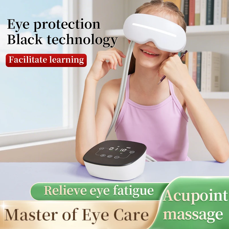 Effective Smart Eye Massager, Air Pressure Vibration & Heat Compress, Face & Eye Care with Type-C USB Plug