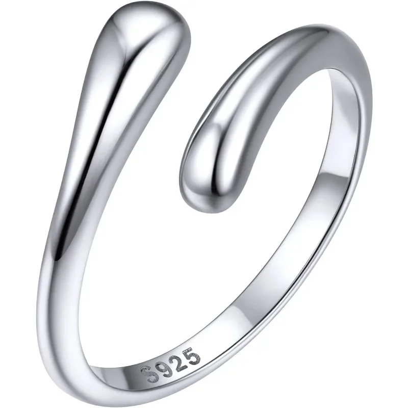 

Кольцо на палец из стерлингового серебра 925 пробы, регулируемый минималистичный ремешок, гипоаллергенные украшения для босиком для женщин, летний пляж