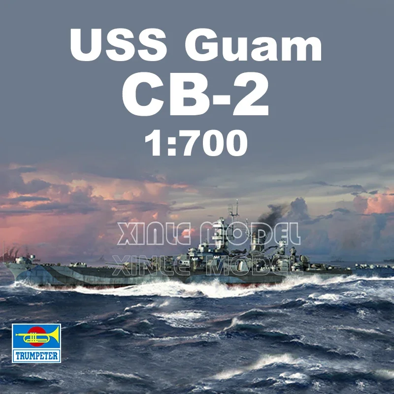 

Trumpeter 06739 Plastic Assembled Ship Model Kit USS Guam Battle Cruiser CB-2 1/700