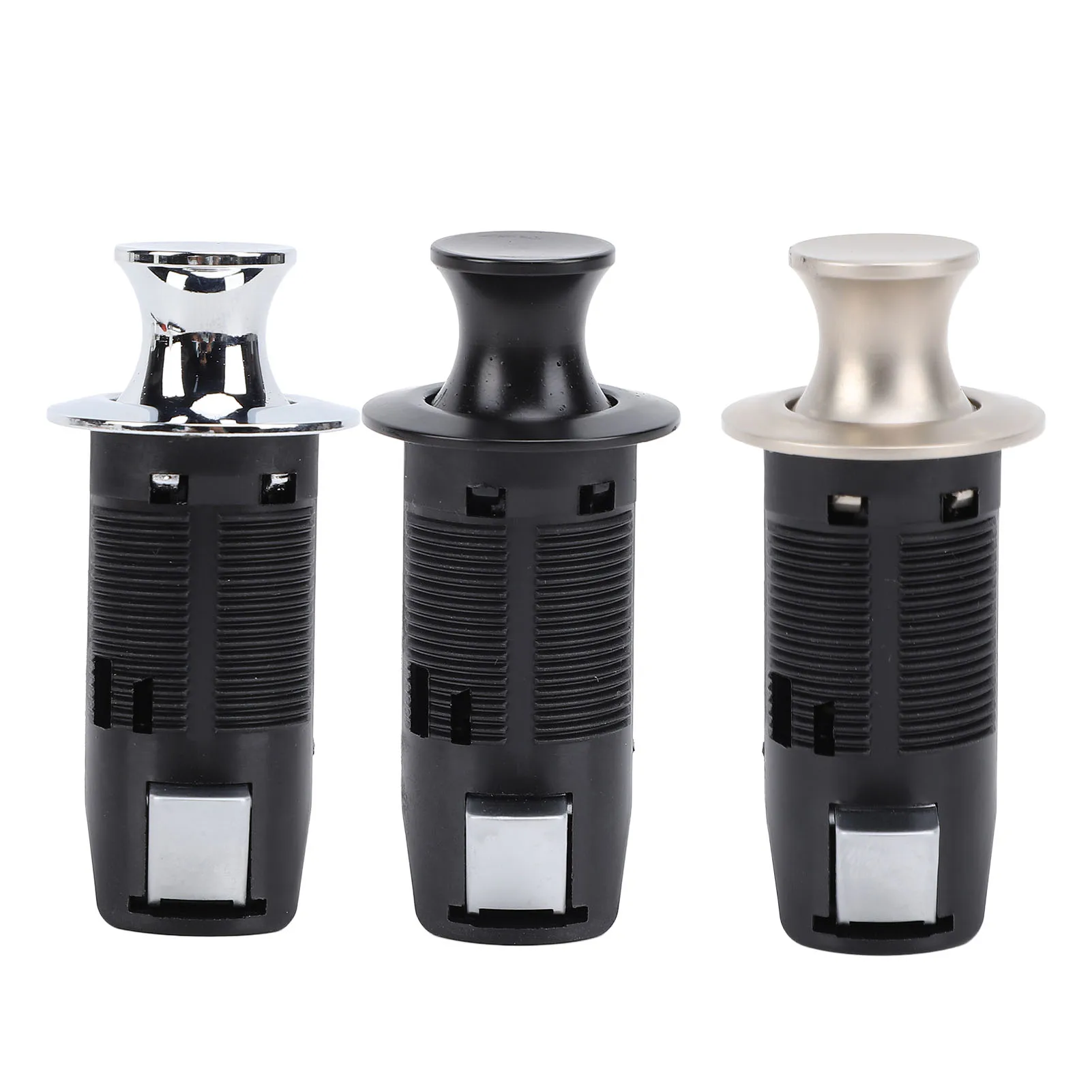 

Cabinet Push Button Lock Stylish Look Keyless Cupboard Drawer Push Button Latch Knob for RV Yacht Motorhome Campervan