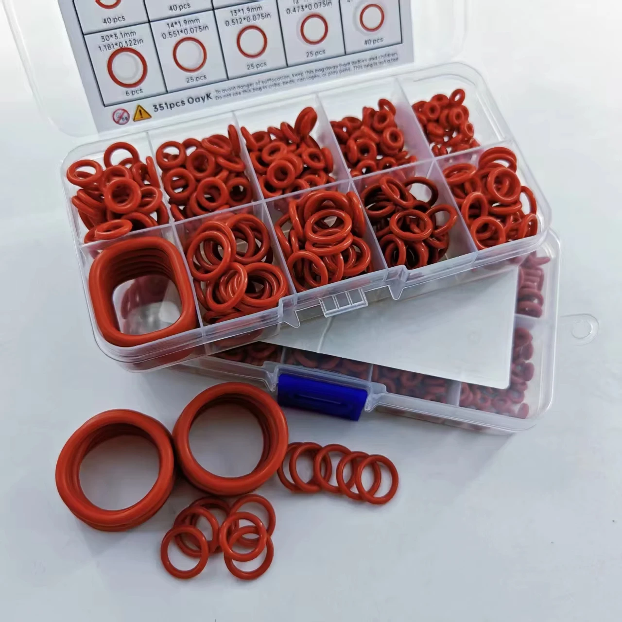 Silicone O Ring Set 10 Größen Öl und Hitzebeständig Gummi Dichtungsring Dichtungsdichtung Universelles Ersatzteil für Autoreparatur Wasserhahn Sanitär Rohre Luft Gasleitungen Haushalt und Industrie ZubehörRunde Dichtun – Detail 14