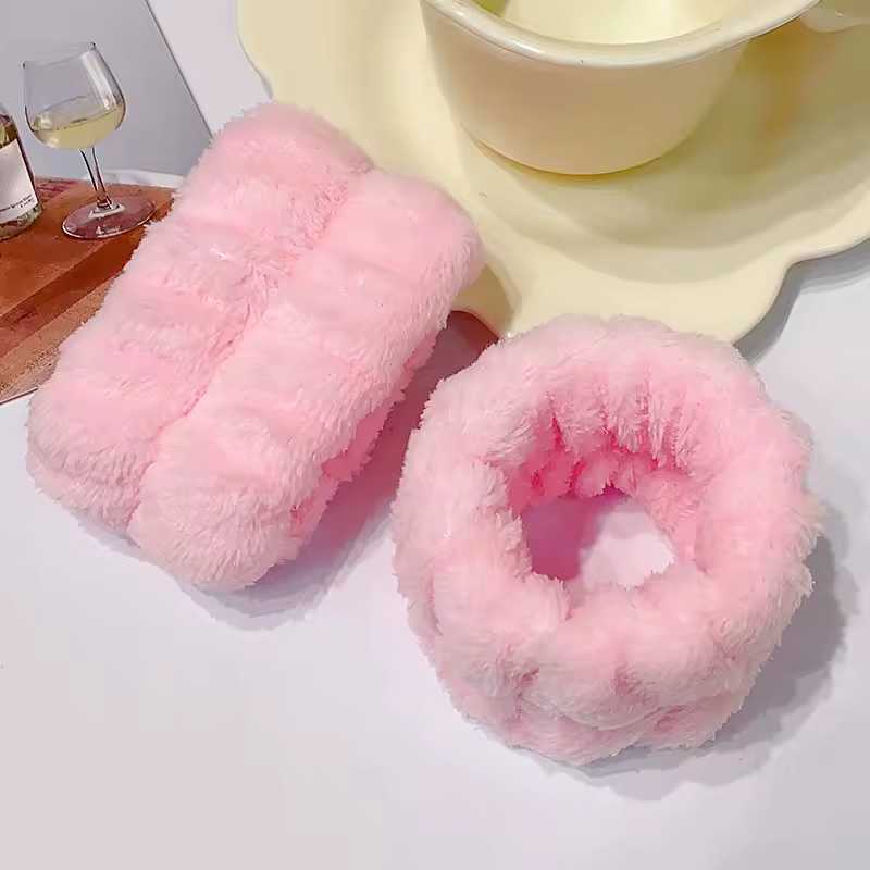 Wrist Washband Microfiber Wrist Wash Towel Band Wristband Scrunchies for Wash Face Absorbent Wrist Sweatband for Women Headband - Image 7