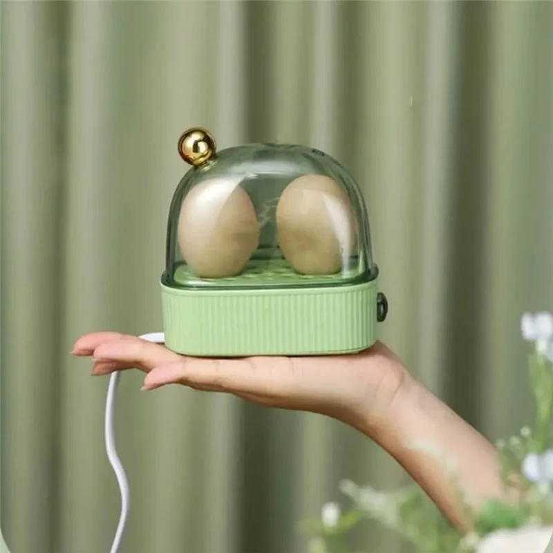 A86I-Electric Egg Boiler Automatic Cooker Rapid Egg Boiler Breakfast Machine Multi-Function Egg Cooker 2 Eggs EU Plug