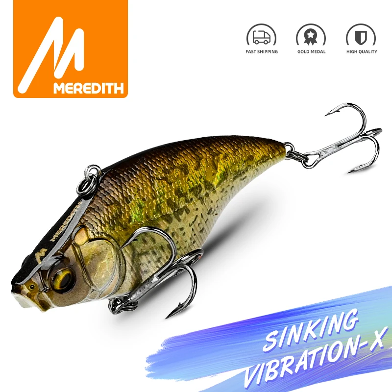 

MEREDITH VIBRATION-X VIB 75 мм 19 г воблеры рыболовные снасти рыболовные приманки вибрационная приманка для полной глубины искусственные аксессуары