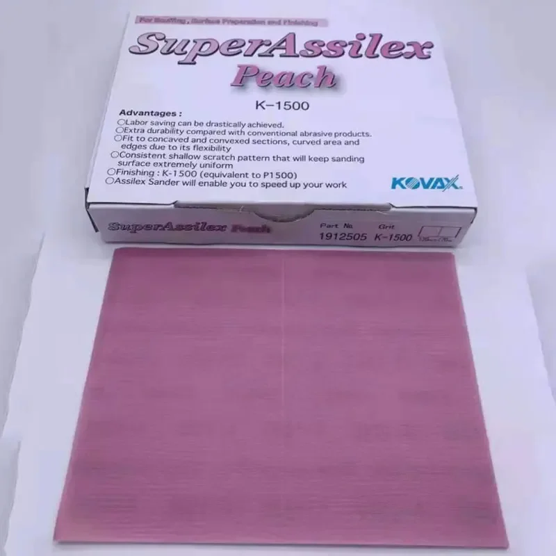 KOVAX Square Soft Grinding Self-Adhesive Sandpaper Paint Surface Peel Polished Flocking 2000 Mesh Fine Sand 3000 For Car Paint