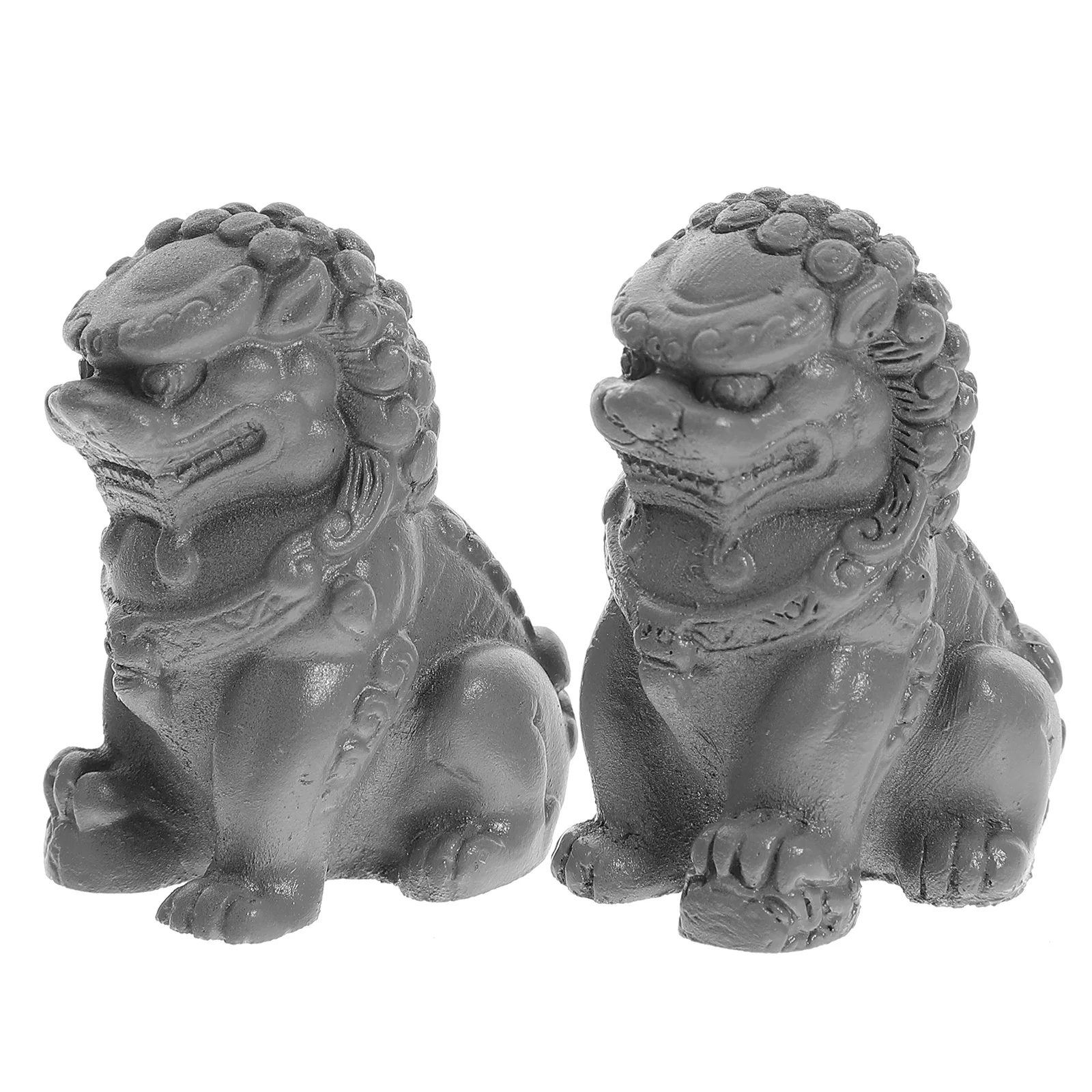 

Cement Sculpture Lion Shape Decoration Cement Crafts Sturdy Desktop Decor For Home Office Lion Adornment