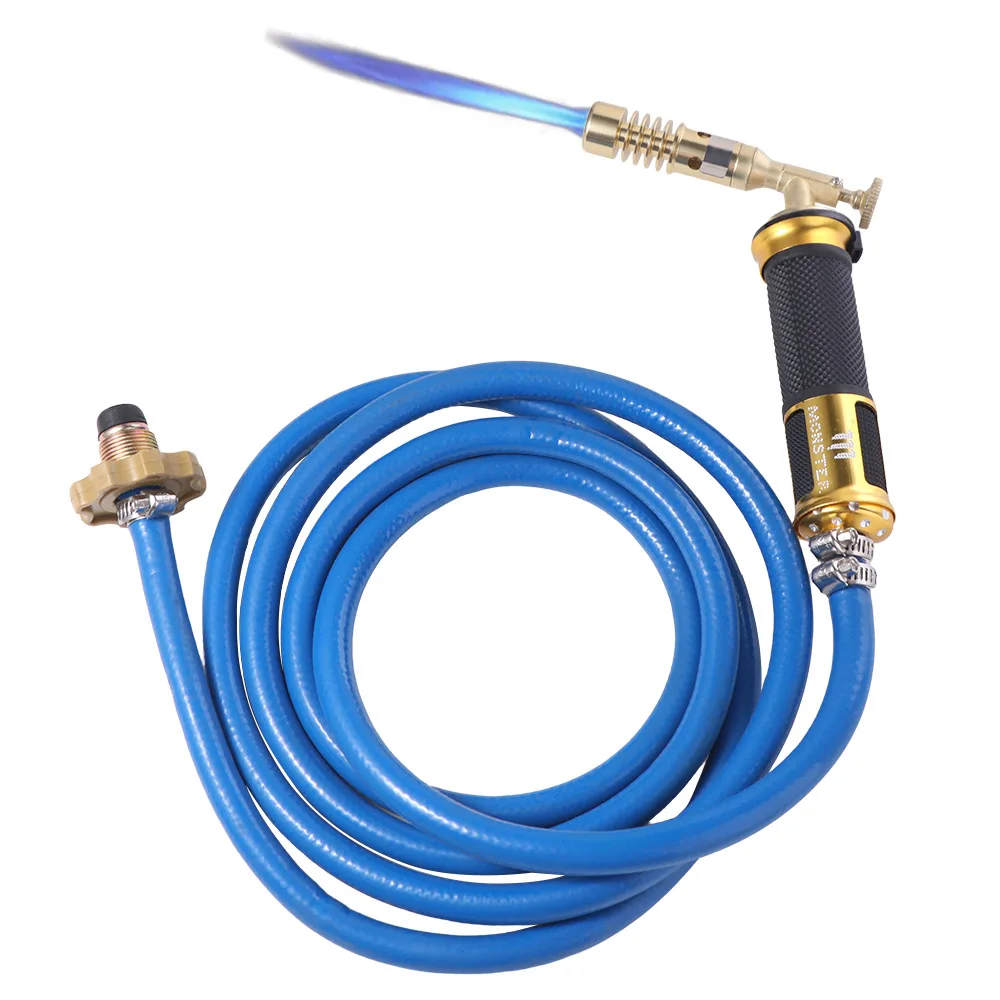 

Прочная медная сжиженная пропановая горелка, алюминиевая высокотемпературная сварочная горелка с пламенем, 2,5 м, ручной паяльник, нагрев