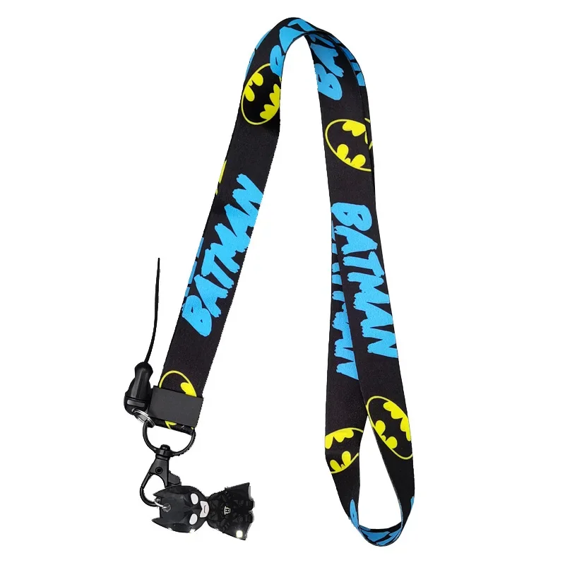 Marvel Avengers Design Keychain Neck Strap for Phone Keys ID Card Cartoon Lanyards Gifts Cartoon Spiderman Iron Man Pendant