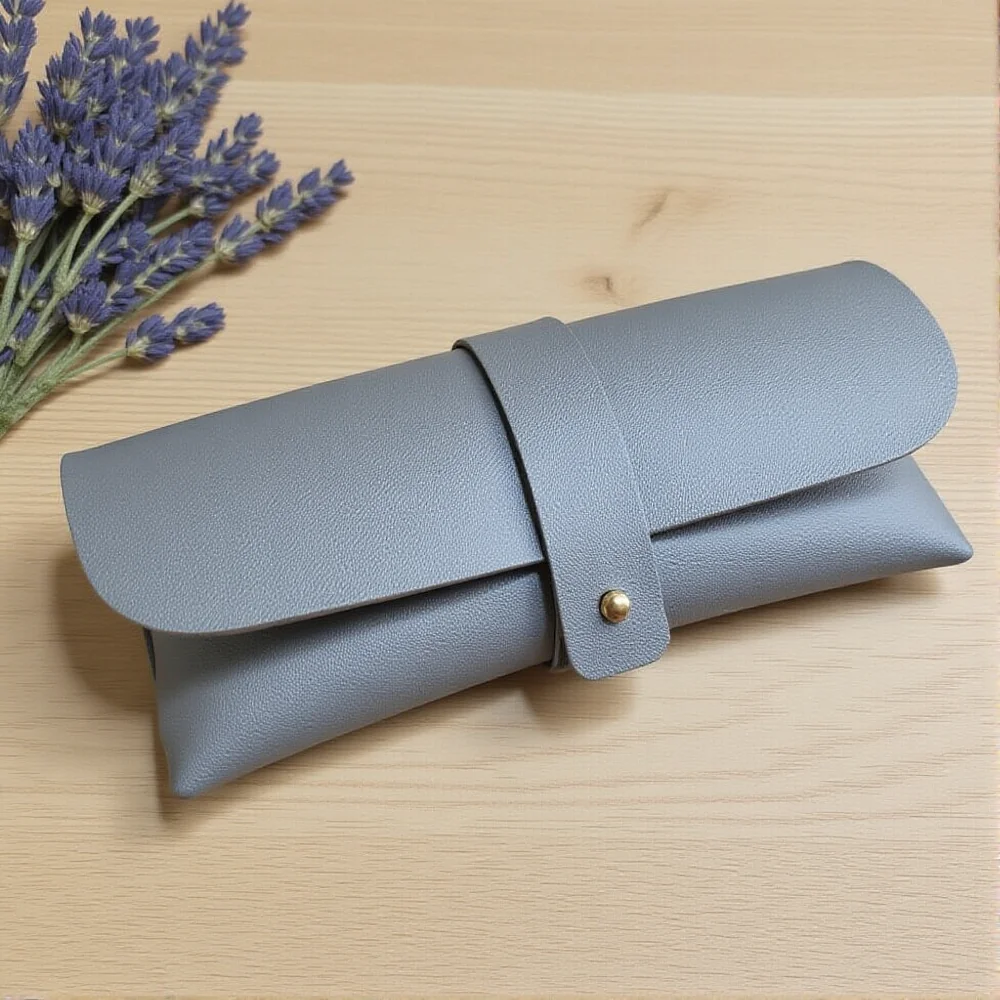 

Soft-Pack Eyewear Pouch Exquisite Leather Eyewear Storage Bag New-Style Sunglasses Leather Case Portable For Commuting Leisure