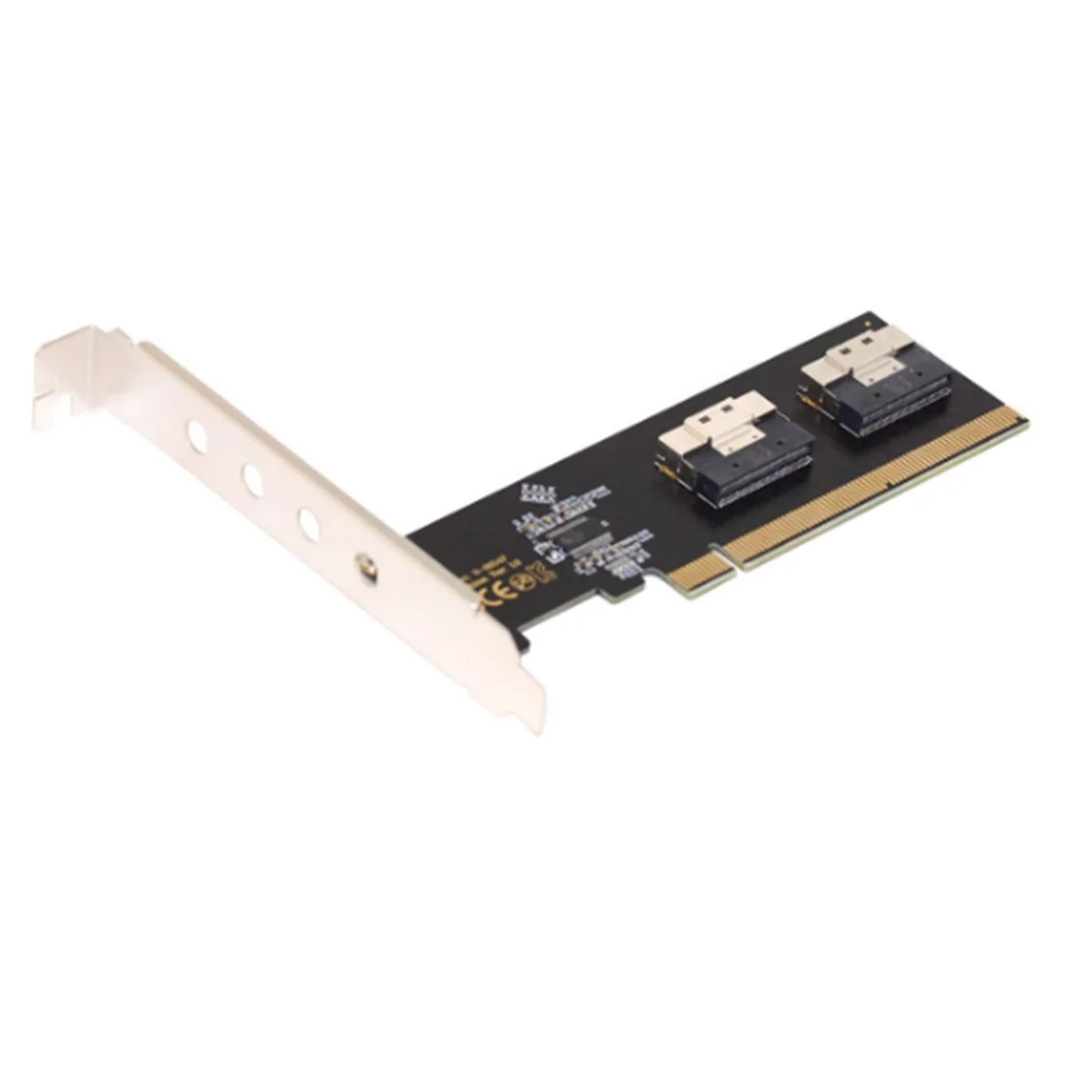 

U.2 PCI-E Adapter, Maximize Your PCIe Potential: PCIe 3.0 4.0 X16 to 2-Port SFF-8654 8i Riser Adapter Card