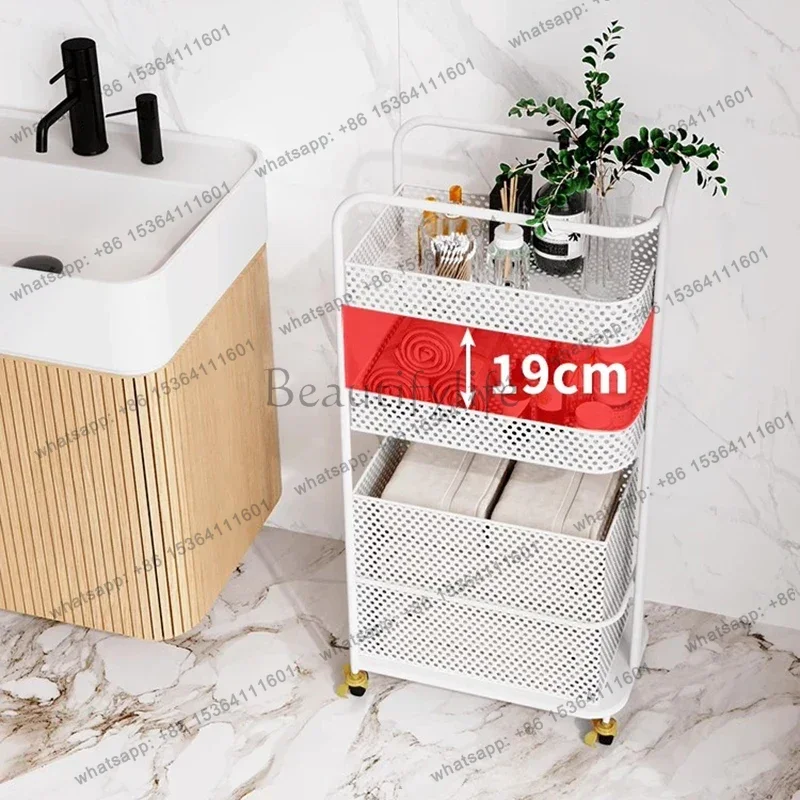 Factory Direct Sales Nordic Storage Rolling Cart Modern Iron Art Drawers Multilayer Salon Trolley Cosmetic Salon Furniture Carri 6
