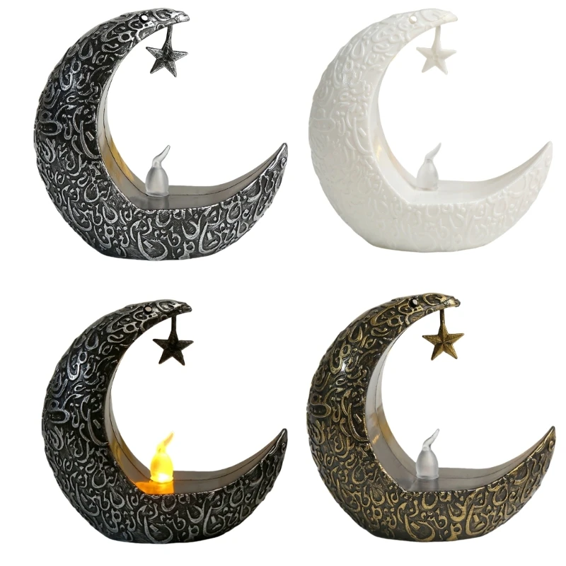 Arabic Lamp Holder Middle East Star Moon Candlestick For Home Decoration with Durability Construction