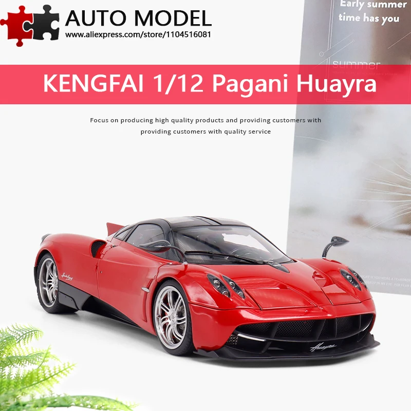 

Pagani Huayra Supercar Wind God Diecast Metal Reduction Model Kengfai 1:12 Simulation Alloy Car Model Oull Wing Door Extra Large Collection Gift Boy Toy