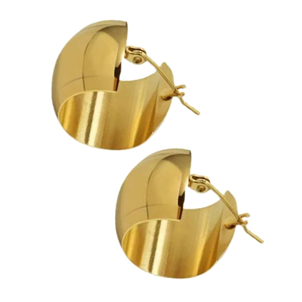 

Loop Earrings Women Golden Jewelry Loop Earrings For Women Fashion Accessories Charm Statement Popular Decorations