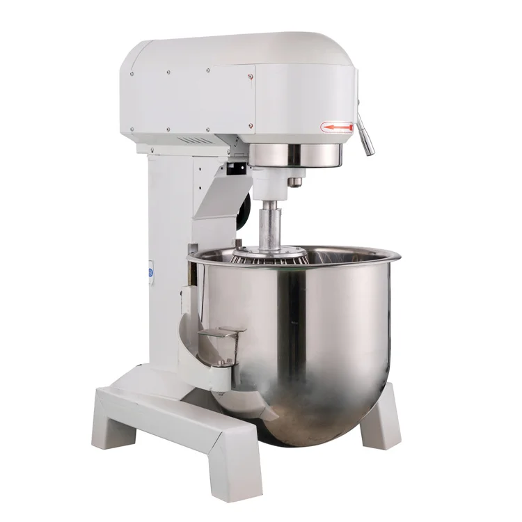 B20 Commercial 20-Liter Spiral Dough Mixer CE Certified Planetary Mixers with Electric Power Source and Mixing Bowl Accessory