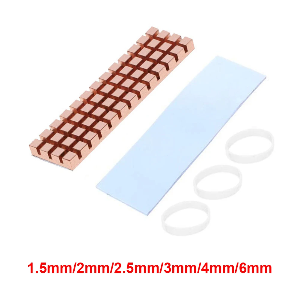 SSD Heat Sink Kit with Thermal Pad for M.2 2280 PCI-E NVME Computer Cooling Parts Computer Components