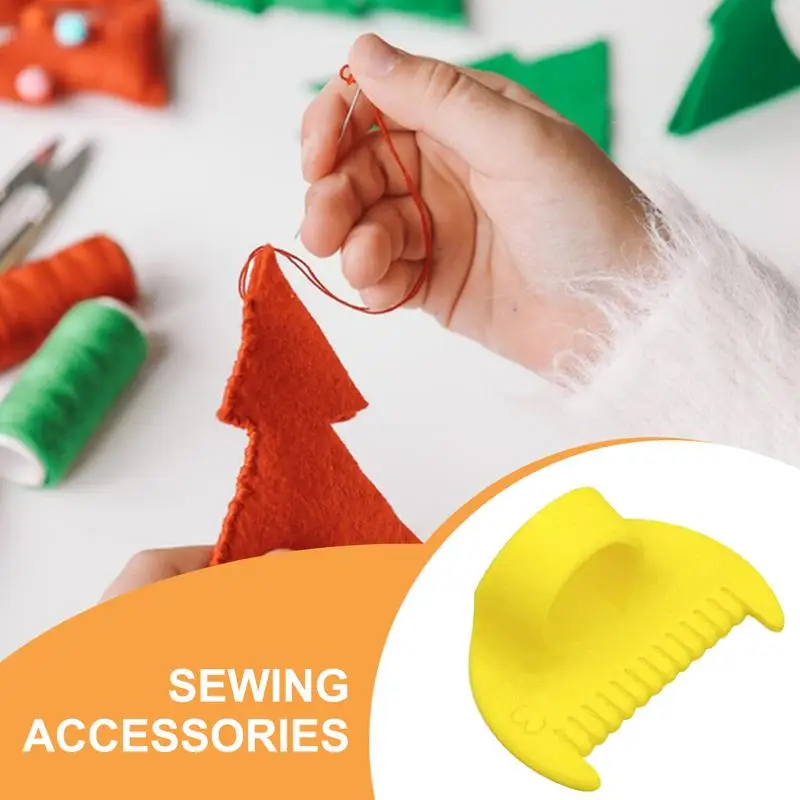 دليل التماس الخياطة اليدوية كشتبان منصات الخياطة اليدوية حماية الإبهام أداة قياس الإبرة لفنون نسيج اللحف