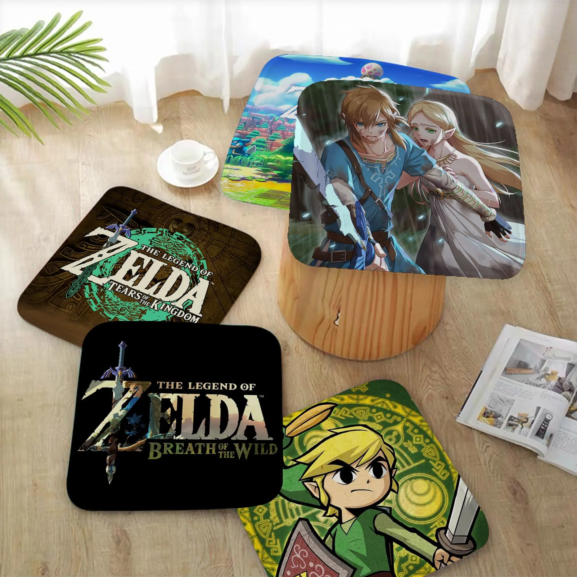 Hot Game The L-Legend Of Z-Zelda Cushion Mat European Chair Mat Soft Pad Seat Cushion For Dining Patio Home Garden Decor Tatami