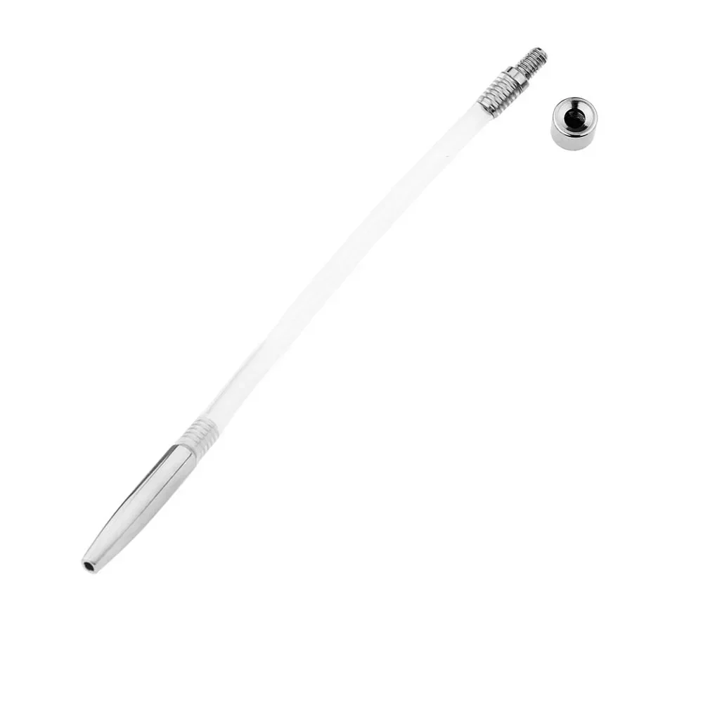 ملحقات جهاز العفة للذكور قفص القضيب قفل القضيب قسطرة السيليكون قصيرة/طويلة قضيب عين الحصان المكونات الإحليل ألعاب الجنس الكبار 18 #5