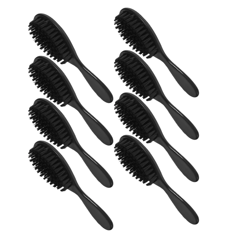 

8 Pcs Beard Brush for Men Shaving Straight Hair Salon Grooming Neck Duster Bristle Cleaning Tool Foam Wooden Durability