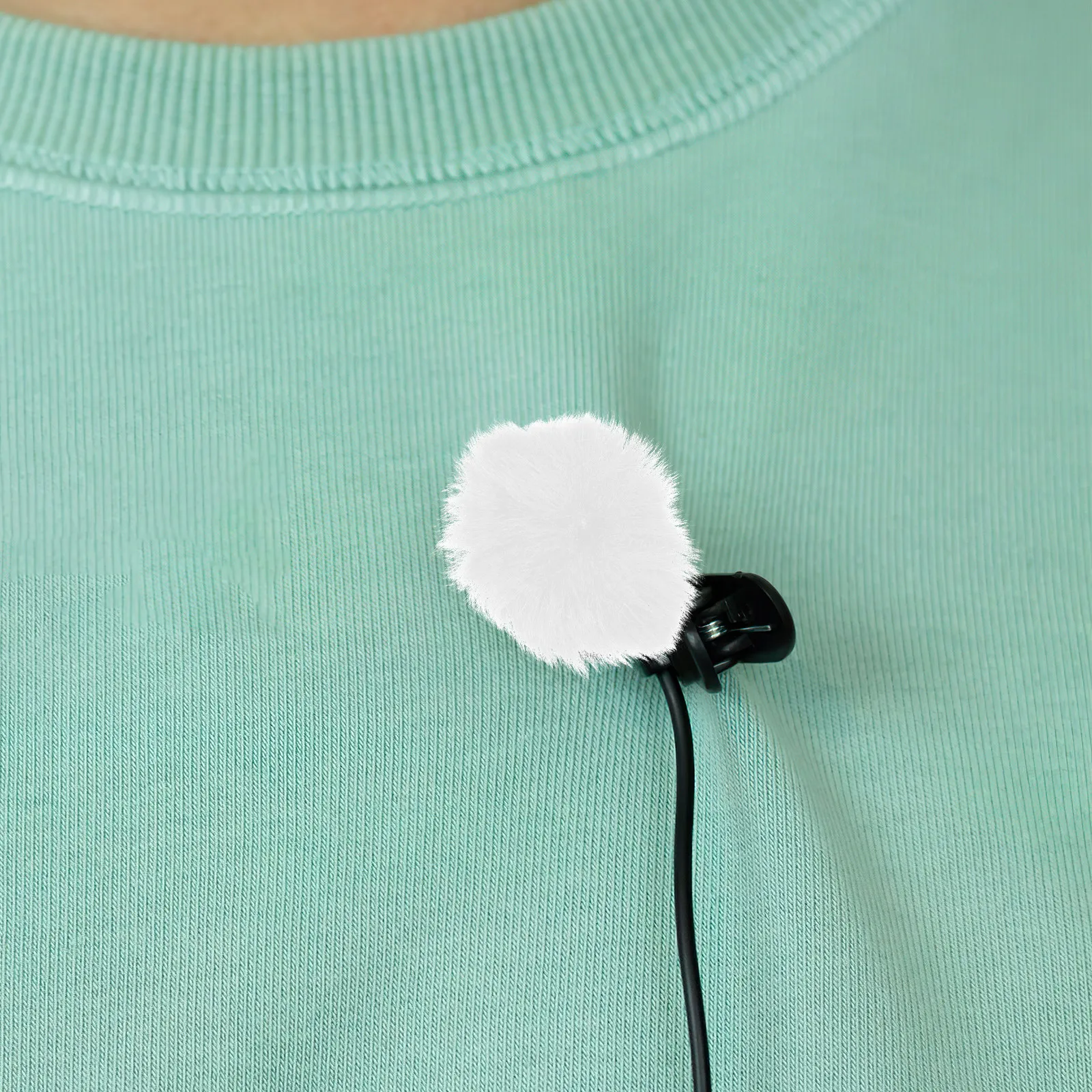 Recording Pop Filter - ฝาครอบกันลมไมโครโฟน 6 ชิ้น ฟิลเตอร์กันลมสำหรับไมโครโฟนแบบหนีบปกเสื้อ อุปกรณ์เสริมสำหรับการบันทึกเสียงทั้งในร่มและกลางแจ้ง ใช้สำหรับการถ่ายทอดสด