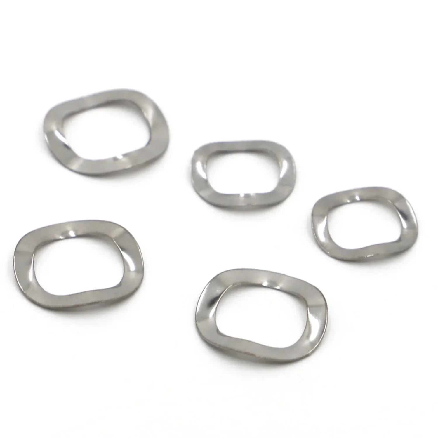 304 Stainless Steel Spring Washer Three Wave Washers M3 M4 M5 M6 M8 M10 M12 M14 M16 M19 M23 M25 M27 M31