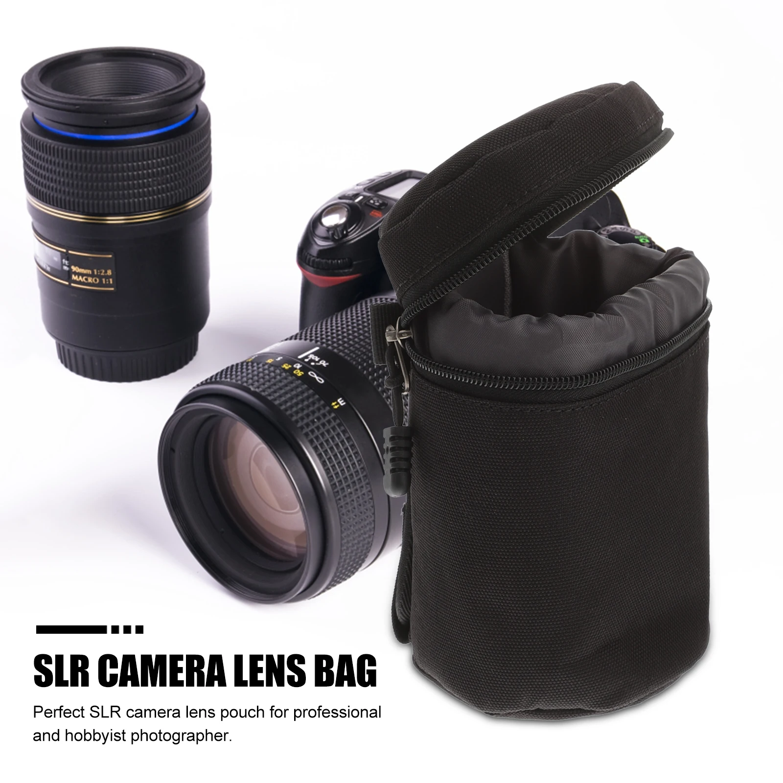 

Camera Lens Bag Pouch Anti Shock Protective Case H Bags 600D Nylon Compact Camera Lens Holder Photographer Gift