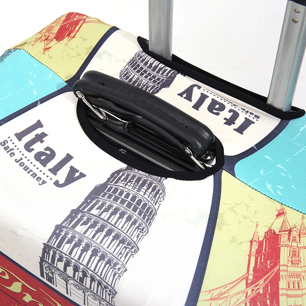 Dicke elastische Gepäckschutzhülle mit Reißverschluss, Anzug für 18–32 Zoll große Tasche, Kofferabdeckungen, Trolley-Abdeckung, Reise, praktisches Zubehör – Detail 12
