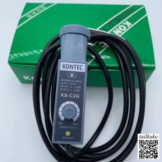 KONTEC Color Mark Sensor Logo Photoelectric Eye KS-C2W / G / R / B / White Light / Green Light