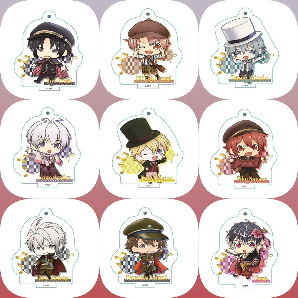 

6CM game IDOLiSH7 Acrylic Keychain Model Cosplay Characters Ornament Accessories Goods Collection Christmas Gifts