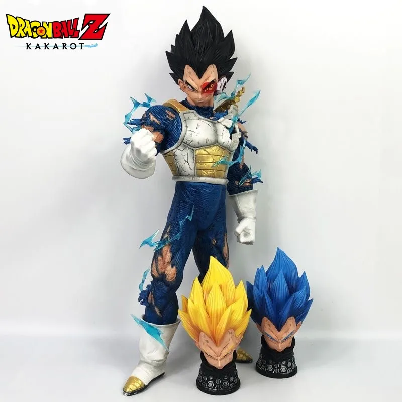 

Hot 46cm Dragon Ball Z Gk Oversized Vegeta Super Saiyan White Haired Son Goku Action Anime Figure Pvc Statue Model Figurine Toy