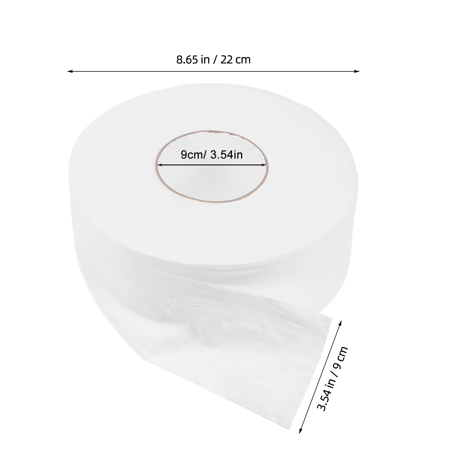 600G Duża Rolka Papieru Toaletowego 4-warstwowy Mocny Absorbent Artykuł Łazienkowy do Codziennego Użytku w Domu lub Biurze