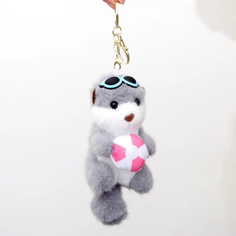 Animal Plush Keychain Portable Bag Accessories Small Animals Plush Keychain Cartoon Animal Plushies Backpack Charm For Purse