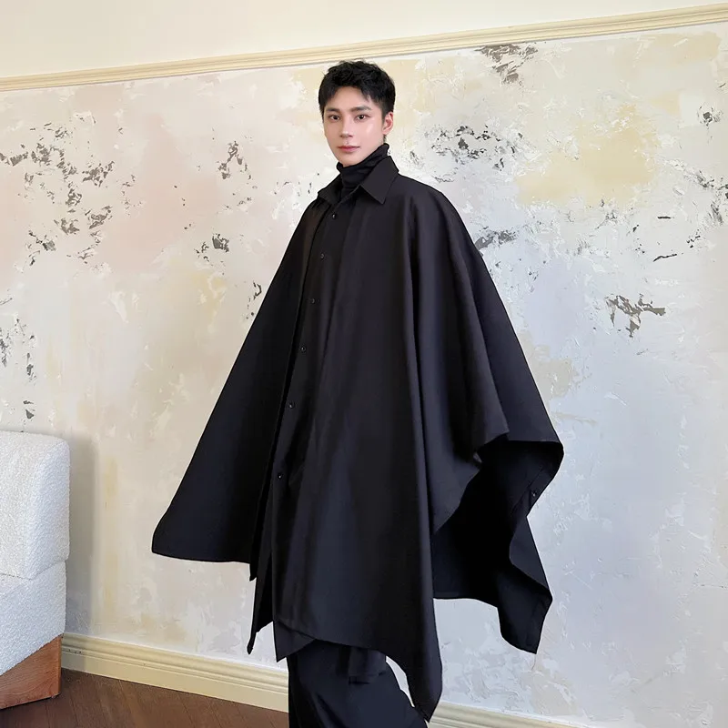 

Мужская удлиненная кофта-батвинг свободного кроя, весна-осень, трендовая, повседневная, молодежная, от известного бренда