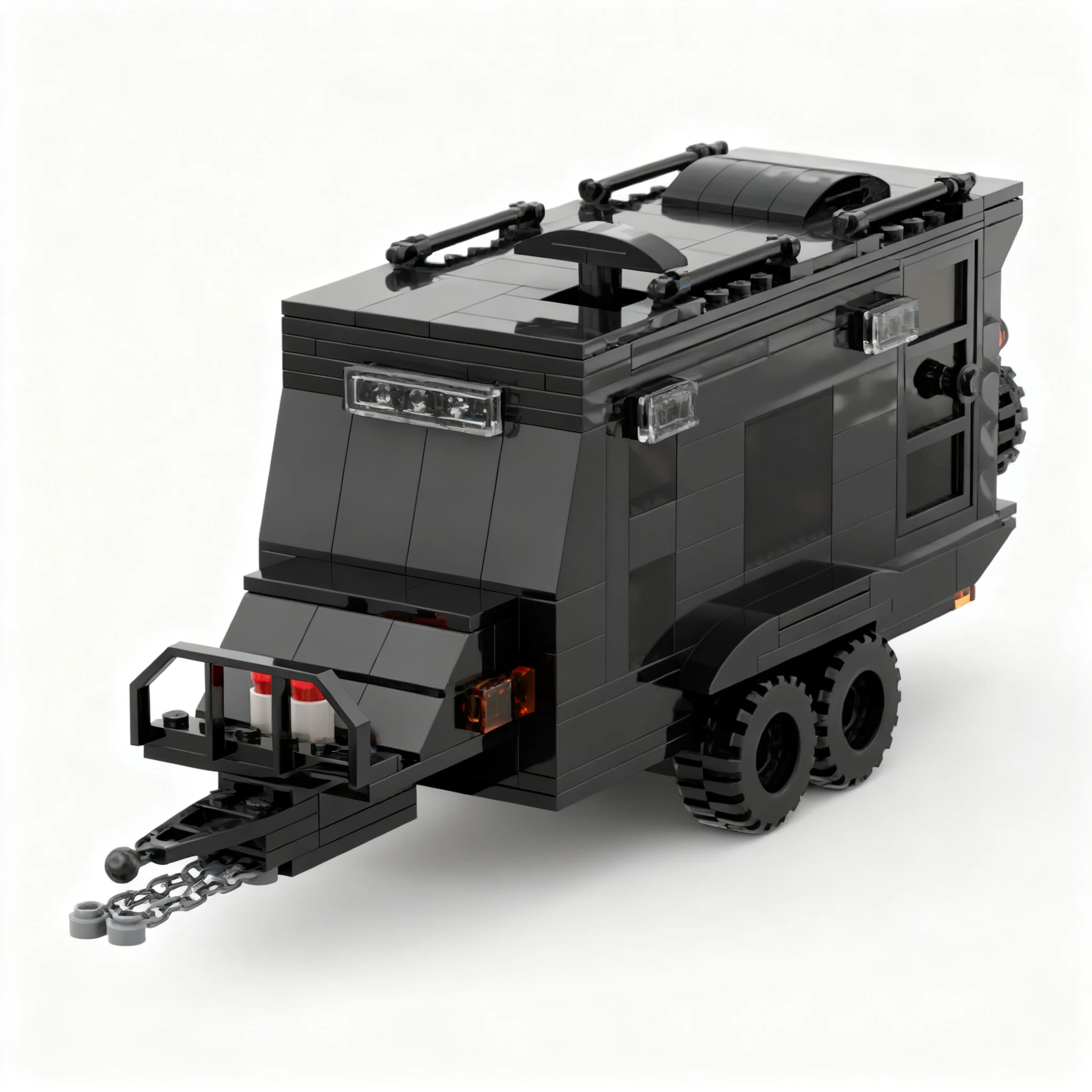 350 шт. MOC City Champions Revive Caravans Bushtamer Модель строительных блоков, игрушки, конструктор, рождественский подарок, развивающий конструктор