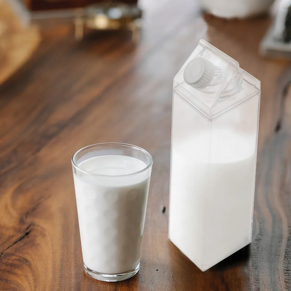 

2Pcs Leakproof Milk Bottles Multifunction Water Containers for Office Workout Cold Drinks Storage Water Bottles