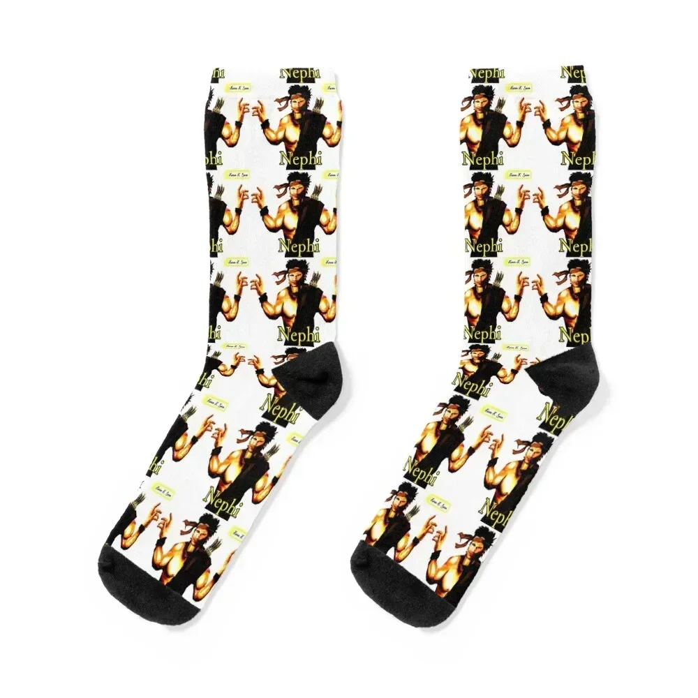 

Nephi from the book of mormon Socks Antiskid soccer custom sports funny sock Christmas Socks For Man Women's