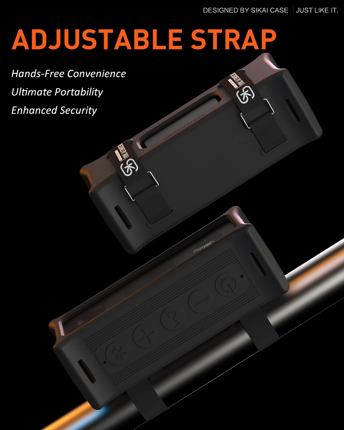 حافظة من السيليكون لمكبر الصوت المحمول Anker Soundcore 3 غطاء حماية للسفر مع مقبض لمكبر الصوت Anker Soundcore 3