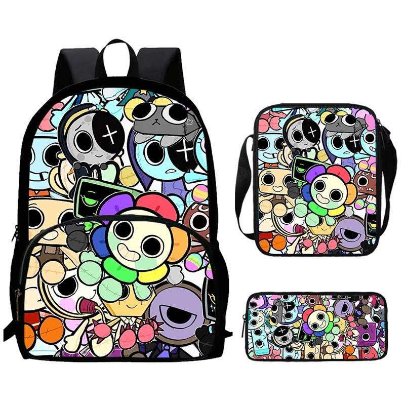 Dandy Printed Cartoon Child School Backpack with Front Pocket,Shoulder Bags,Pencil Bags for Aged 5-10,Schoolbags for Boys Girls