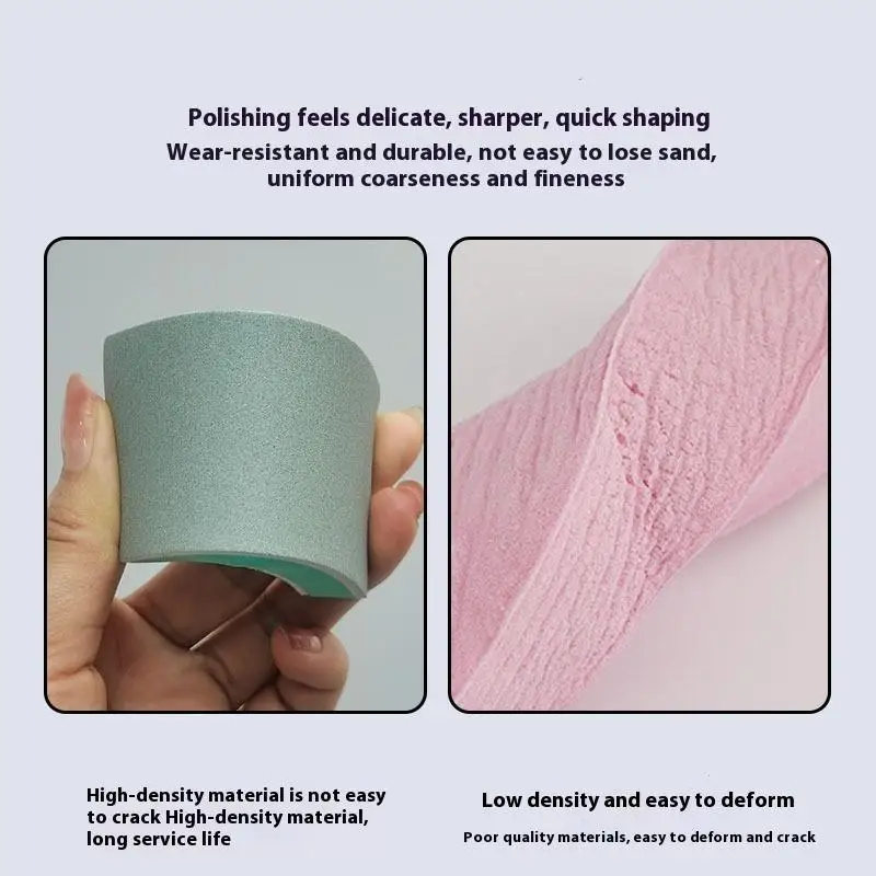 Bastone per lucidatura verde bifacciale Gioco culturale Blocco per lucidatura alle noci Acquario Rimozione dello sporco Tavola per lucidatura magica