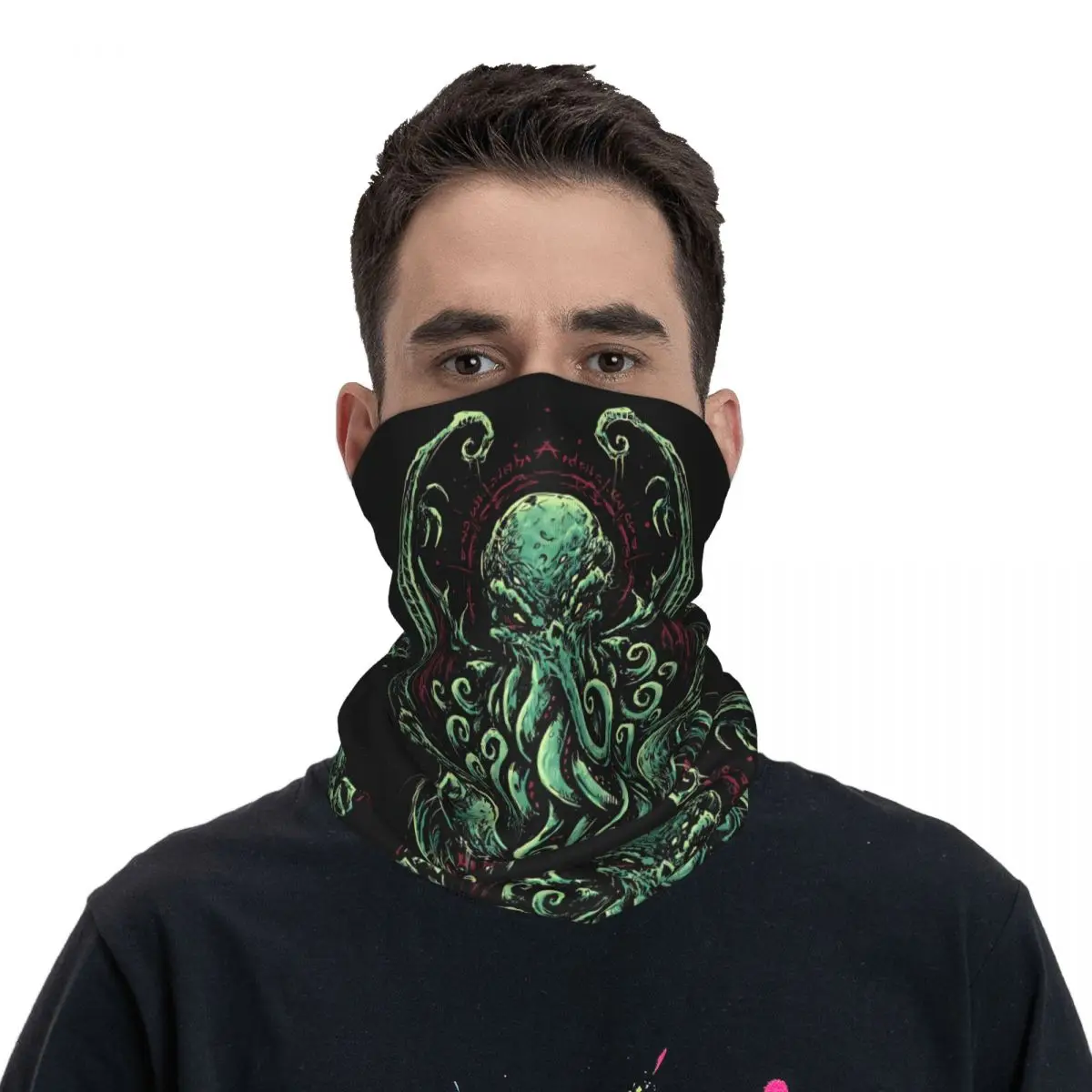 Cthulhu Neck Gaiter Face Scarf Cover Neck Gaiter Men Women Bandana Scarf Thin Summer