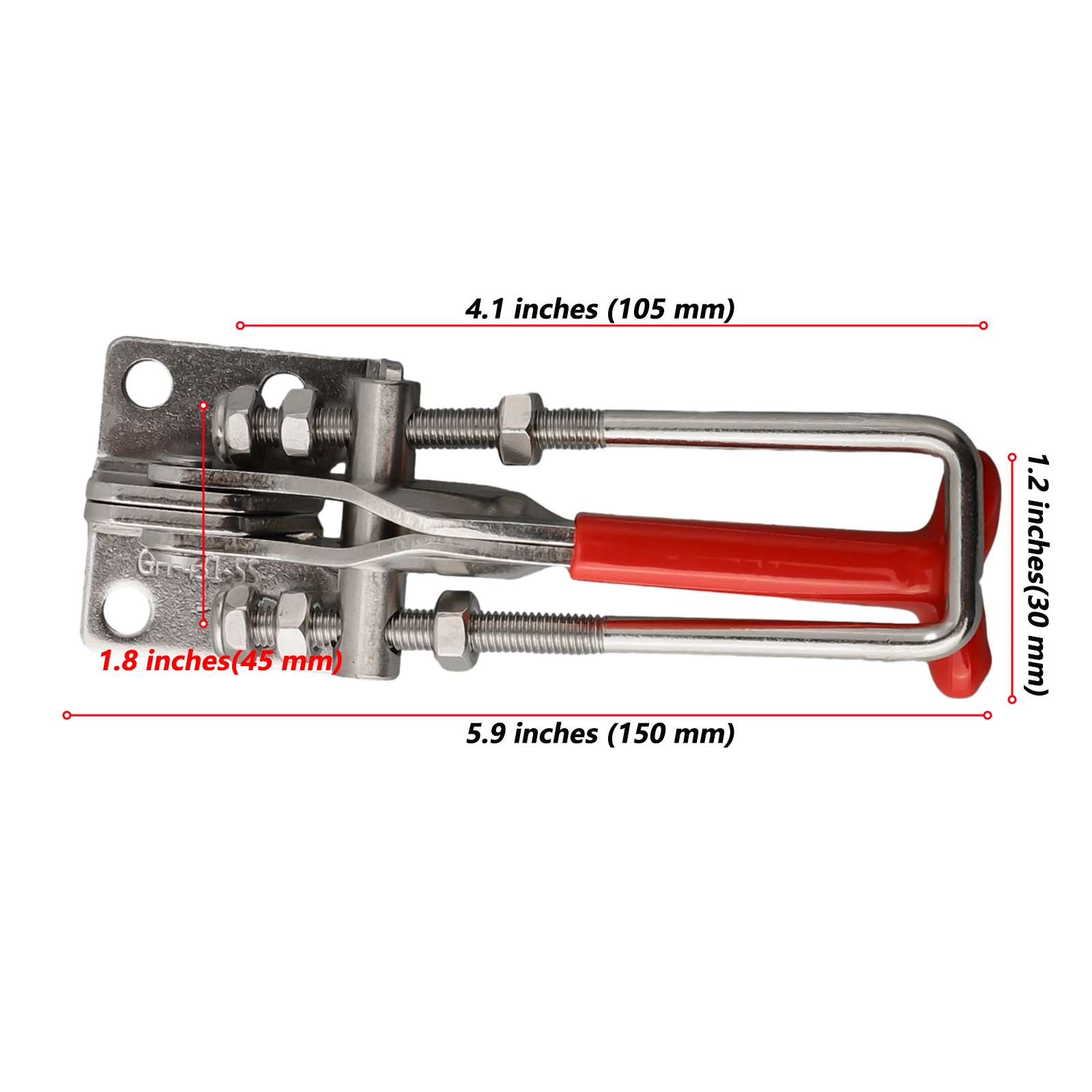 Thickened Sheet Toggle Clamp Adjustable Handle Buckle Clamps Clip Heavy Duty Load 200kg Self-lock Toggle Clamp