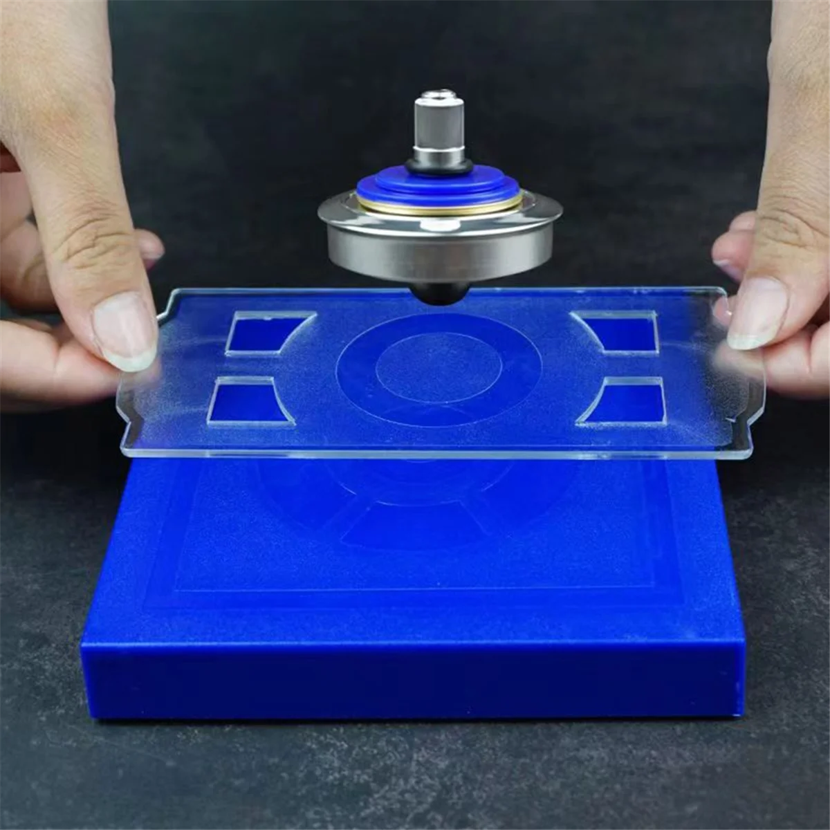 Beauty Magic UFO Levitation Magnetic Floating Spinning Top Desktop Decompression Rotating Gyroscope Antistress Fidget Toys