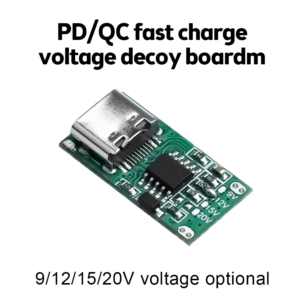 Type-C PD2.0 PD3.0 9V 12V 15V 20V Fast Charge Trigger Polling Detector USB Boost Power Supply Change Module Charger Board Tools