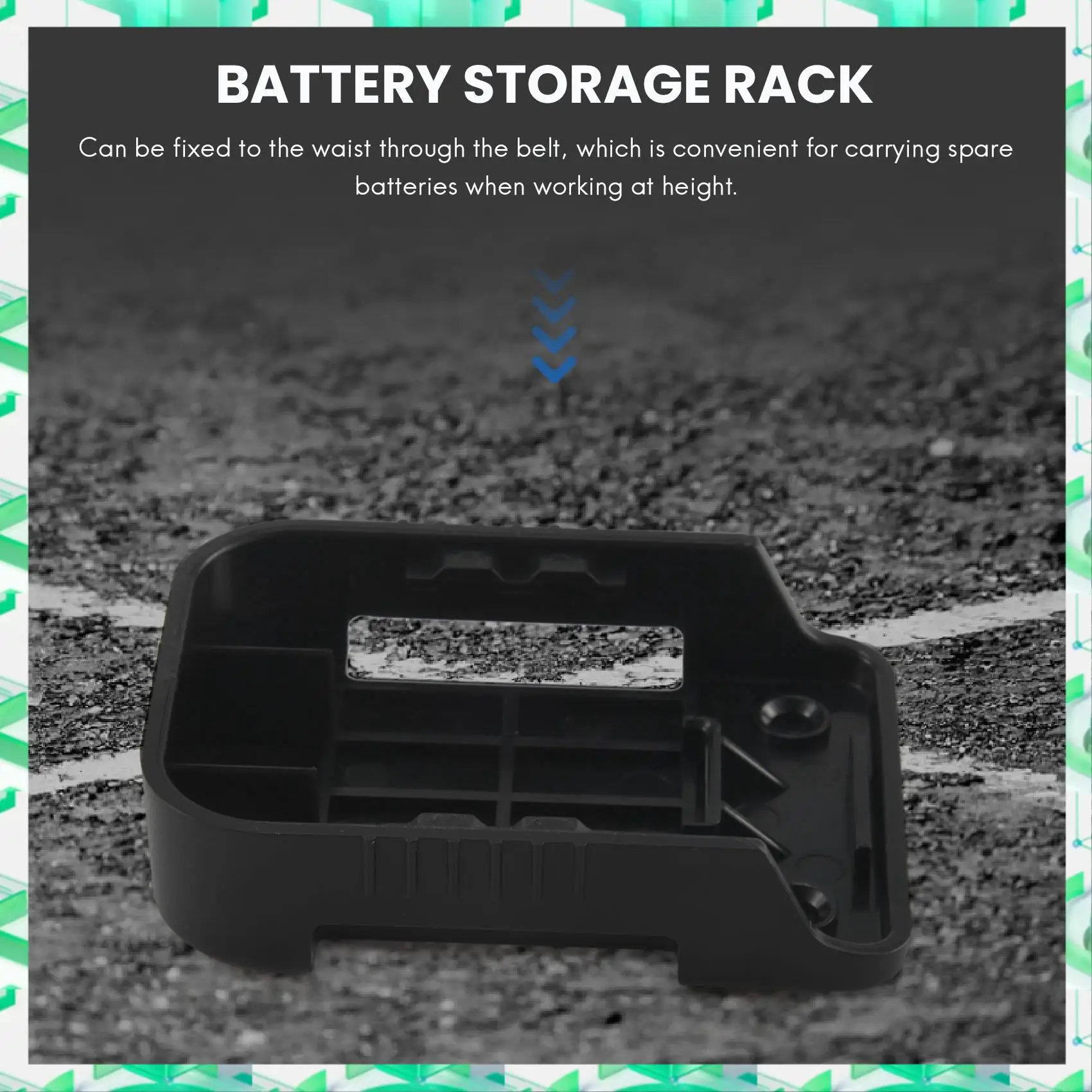 

FIZP 5Pcs Battery Storage Rack Holder Case For 18V Fixing Devices